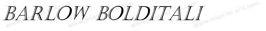 Barlow BoldItali字体转换